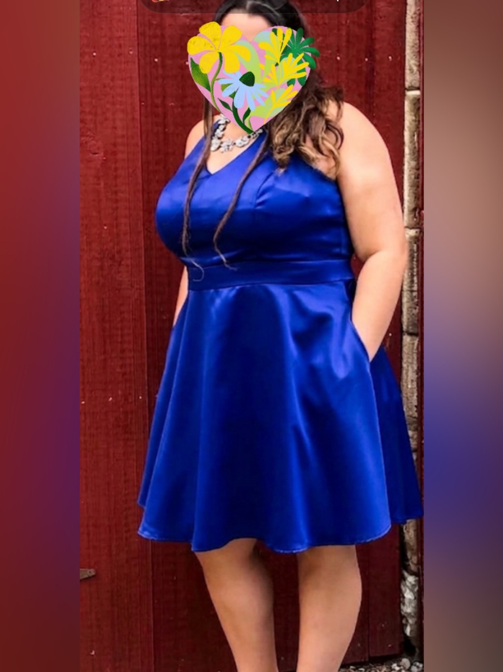 City Triangles Sapphire Blue Top